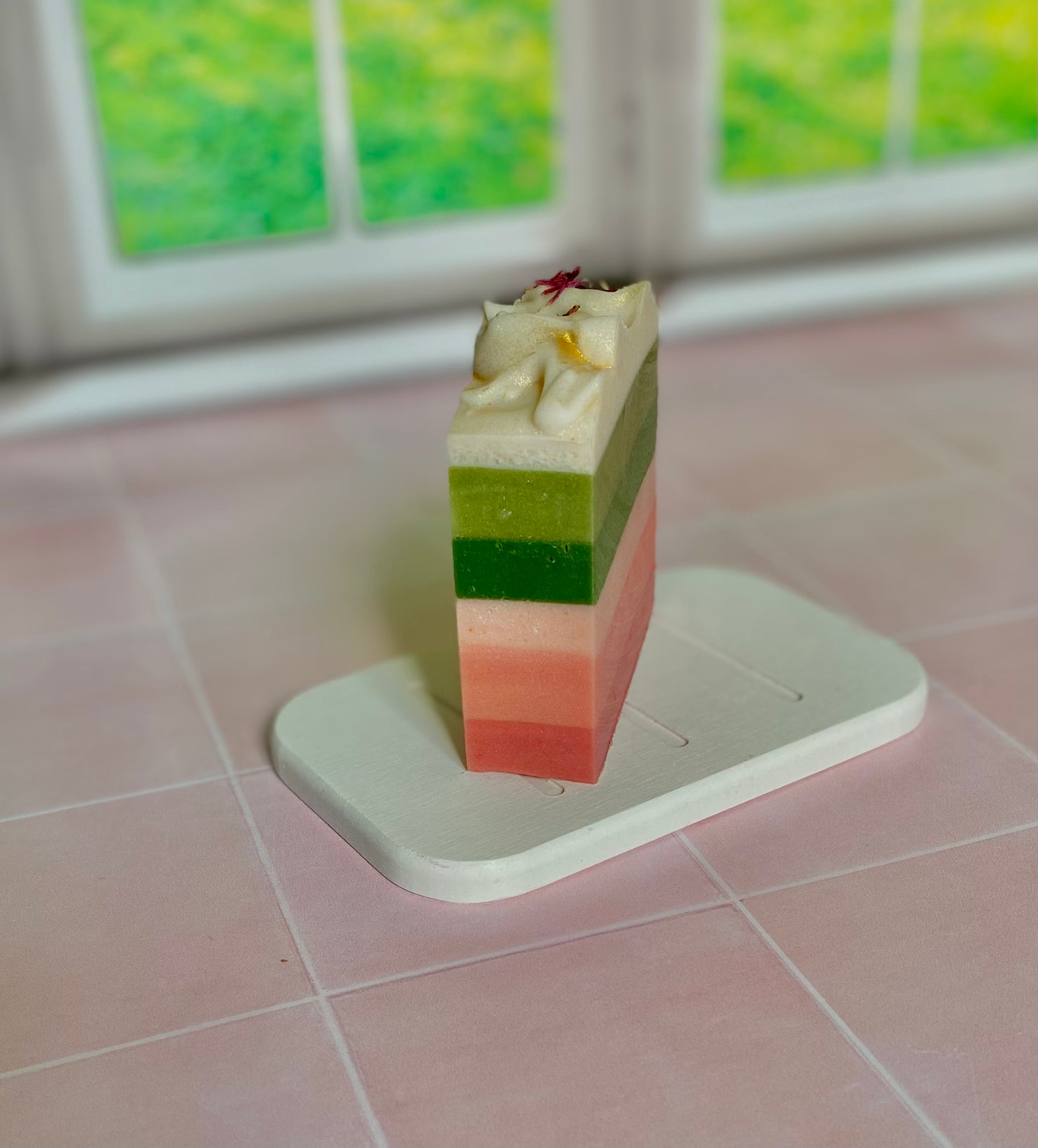 Pink Vetiver | Hanami | Cold Process Soap Coconut Milk & Shea Butter | Vegan Bar