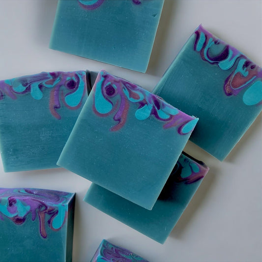 Blue Tansy + Lavender | Cold Process Soap Bar | Essential Oil Soap