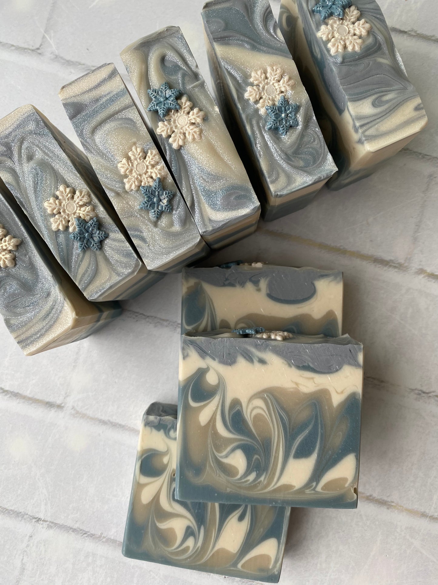 Snowflakes & Cashmere | Vegan Coconut Milk & Shea Butter Soap Bar | Winter Holiday