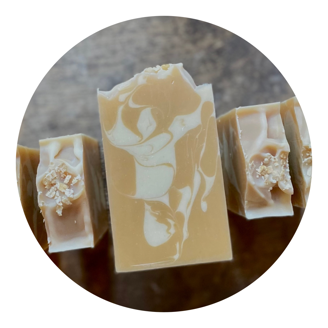 Cinnamon + Honey | Colloidal Oatmeal & Honey Soap Bar | Dye Free w. Essential Oils