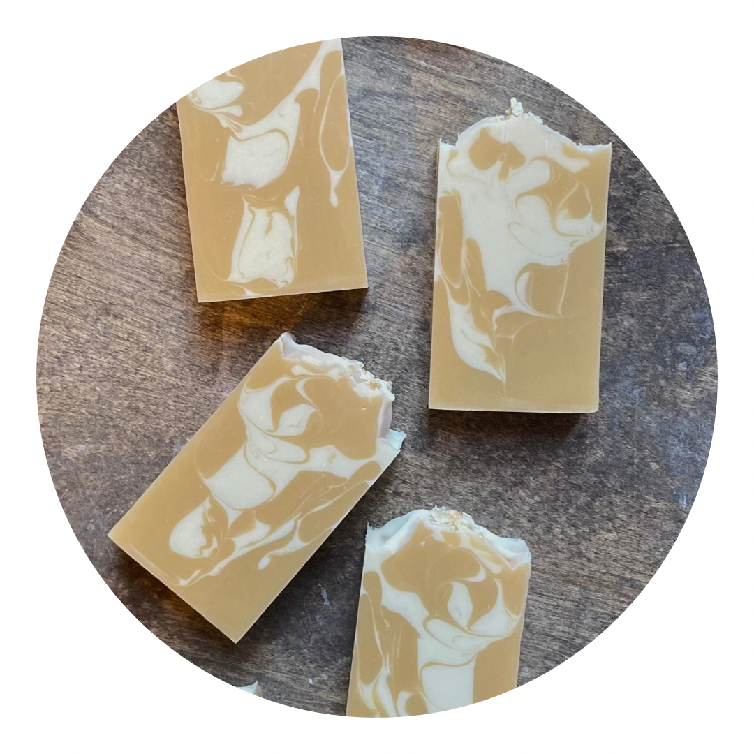 Cinnamon + Honey | Colloidal Oatmeal & Honey Soap Bar | Dye Free w. Essential Oils