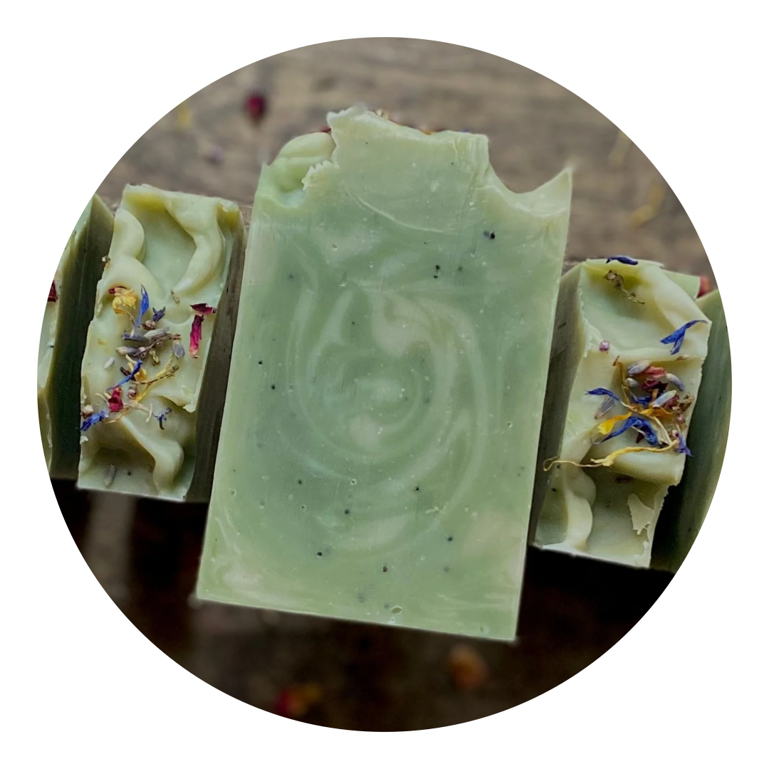 Hemp + Herbs | Cold Process Soap Bar | Dye Free w. Essential Oils