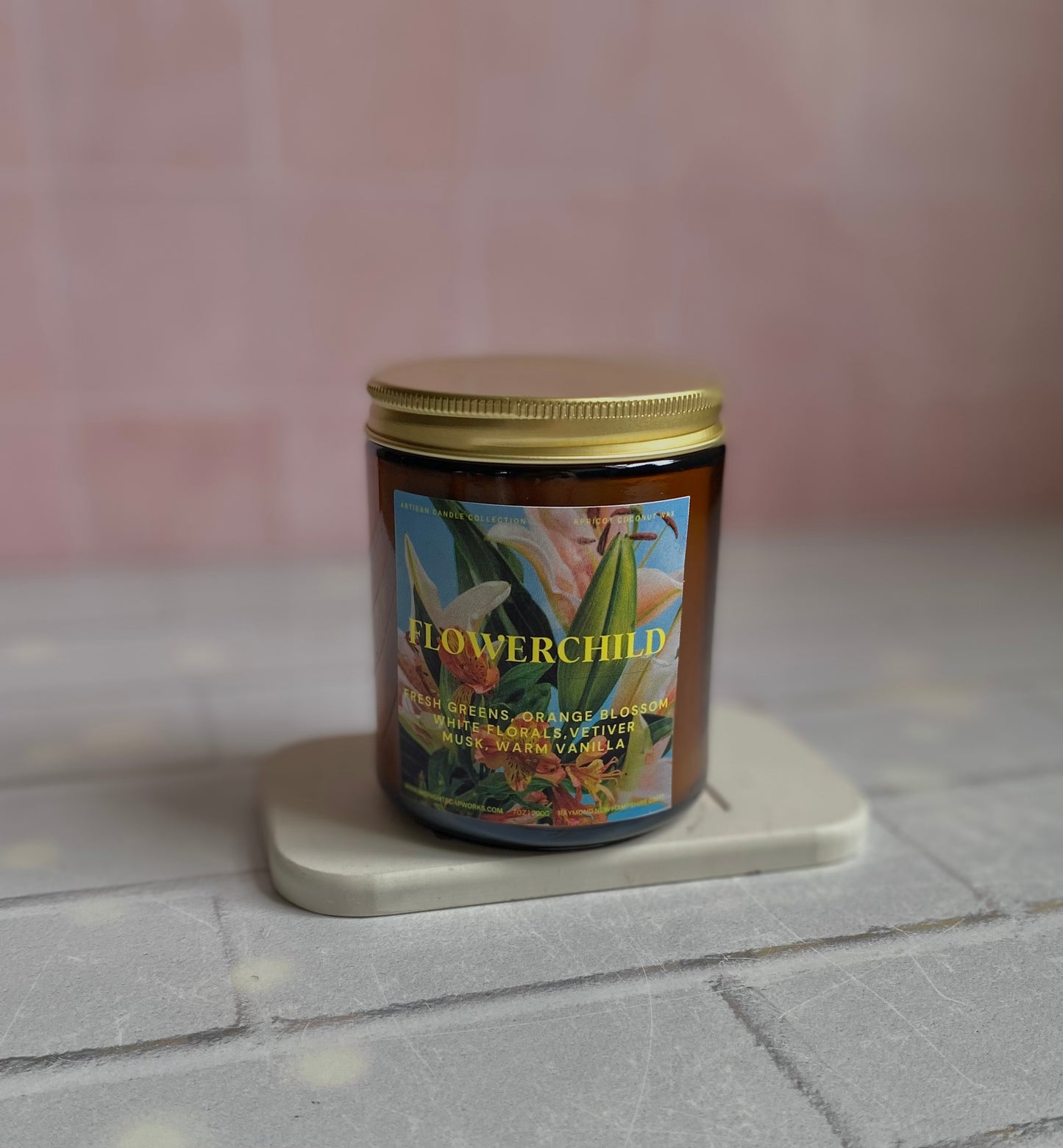 Flowerchild | Apricot-Coconut Wax Candle