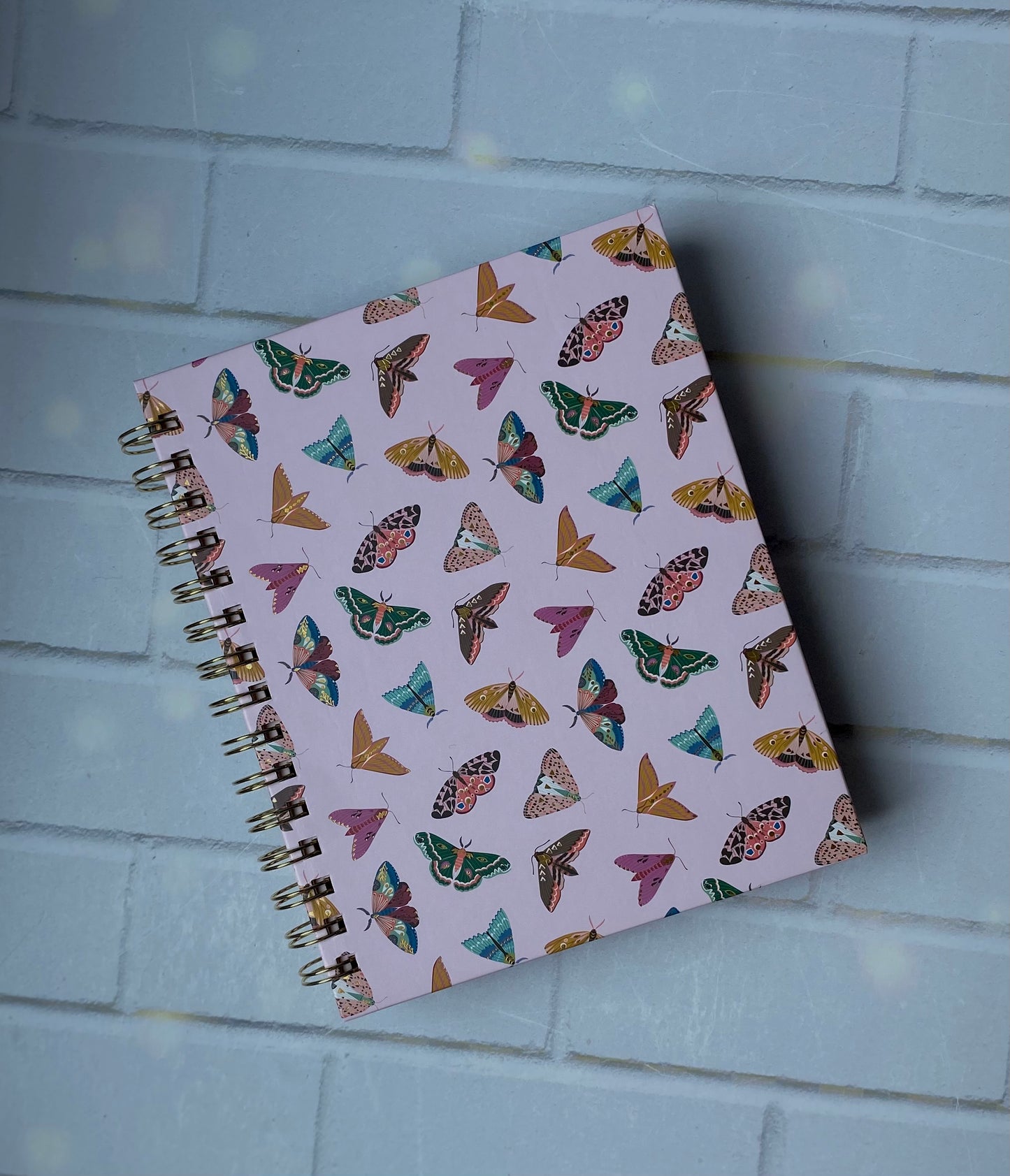 Pink Moths - Spiral & Tabbed Notebook/Journal
