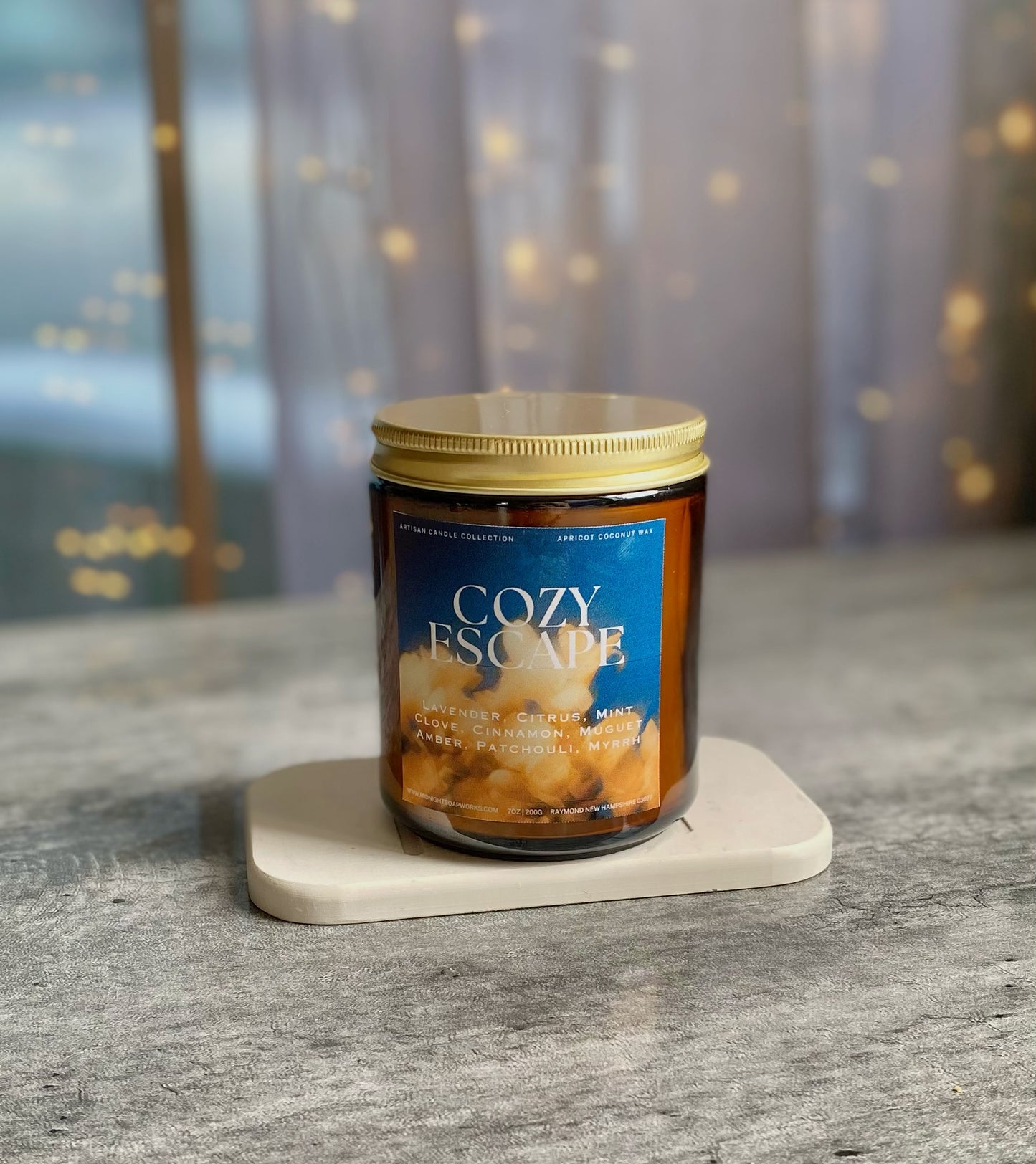 Cozy Escape | Apricot-Coconut Wax Candle