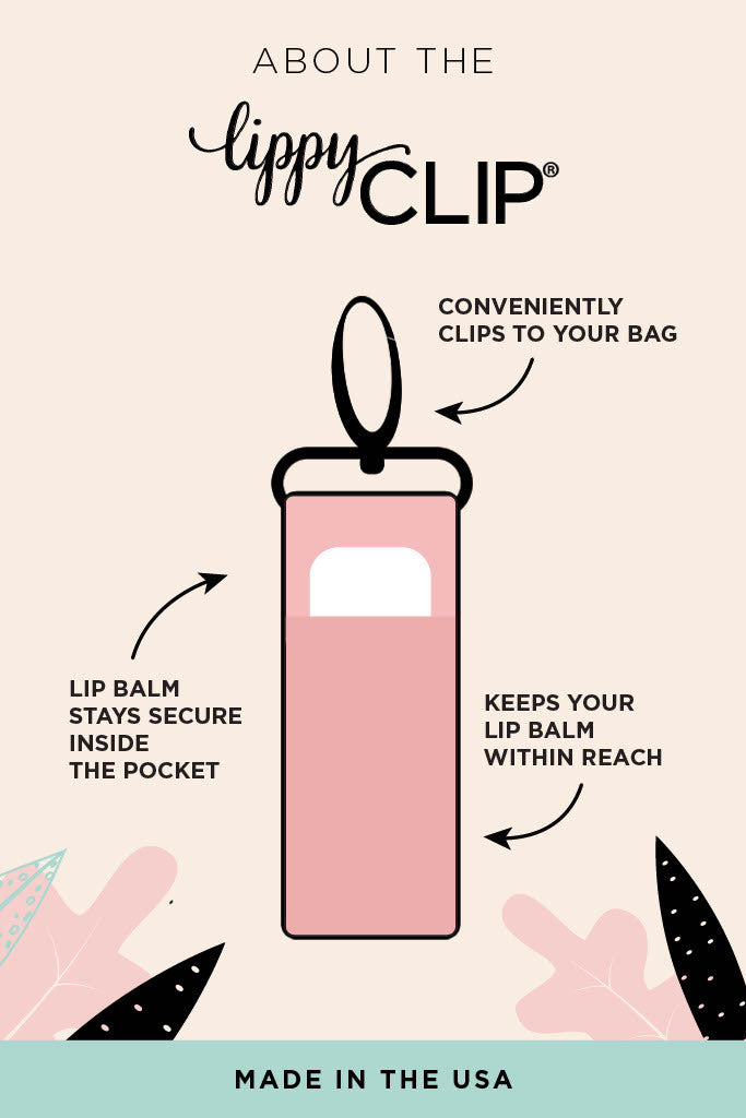 Moths LippyClip Lip Balm Holder for Chapstick, Purse Accessory, Cash Wrap Item, Impulse